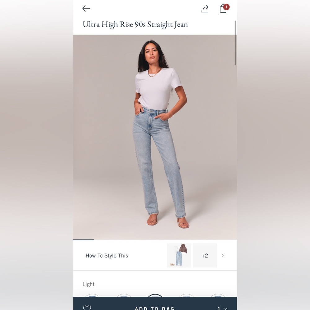 ***Abercrombie and fitch Ultra high rise jeans